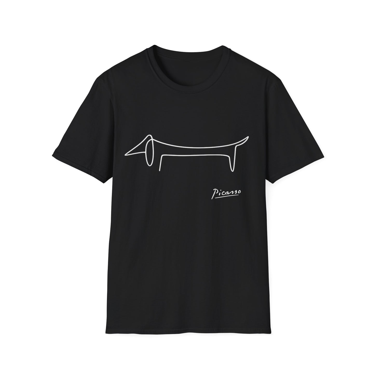Picasso Dackel T-Shirt – Minimalistische Hundelinie mit Kultfaktor – Lustiges | True Insights – Bild 14