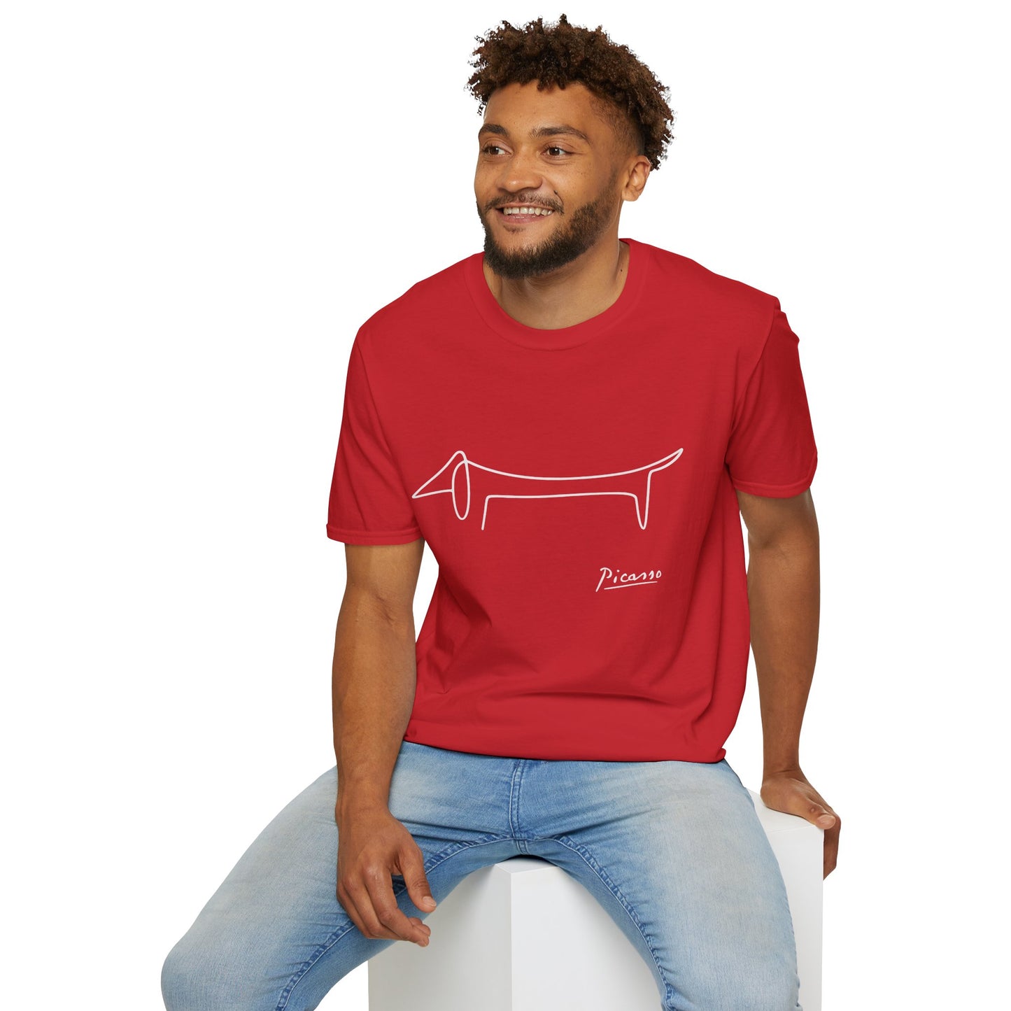 Picasso Dackel T-Shirt – Minimalistische Hundelinie mit Kultfaktor – Lustiges | True Insights – Bild 20