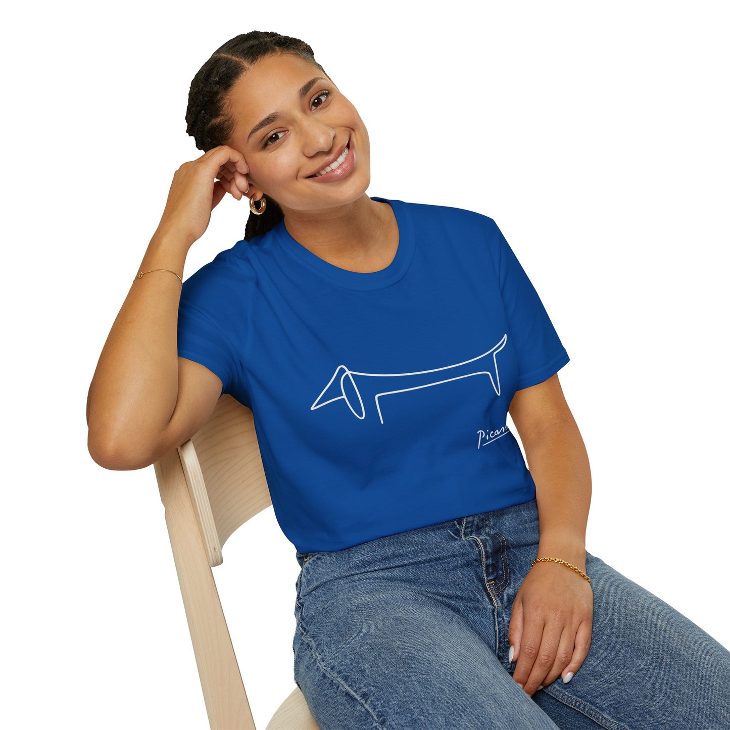 Picasso Dackel T-Shirt – Minimalistische Hundelinie mit Kultfaktor – Lustiges | True Insights – Bild 22