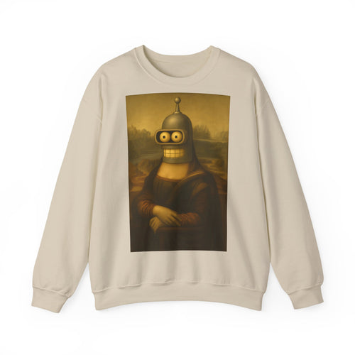 Mona Bender Sweatshirt – Funny nerd sweater motif with Mona Lisa & Bender