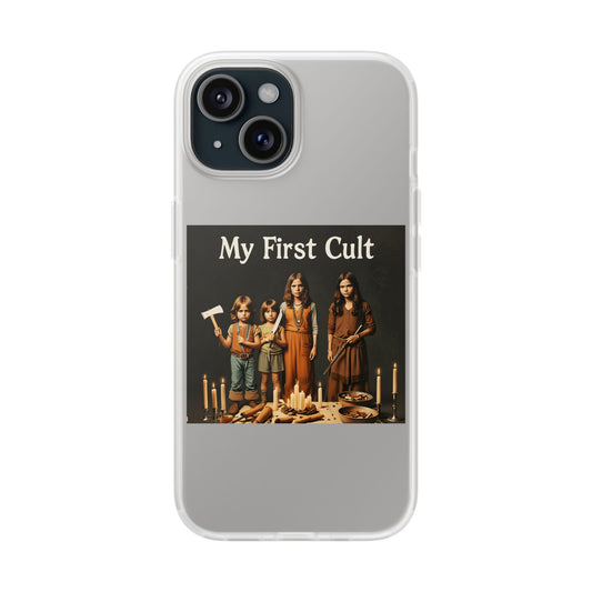 My First Cult – Dark-Aesthetic Handyhülle mit satirischem Kinderkult-Motiv-Phone Case-True Insights
