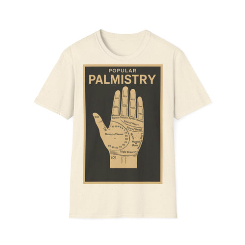 Palmistry T-Shirt – Vintage Palm Lines Motif | Esotericism meets Design