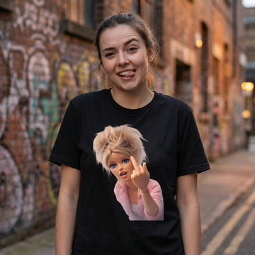 Middle Finger T-Shirt – T-shirt humoristique et rebelle pour fans de punchlines