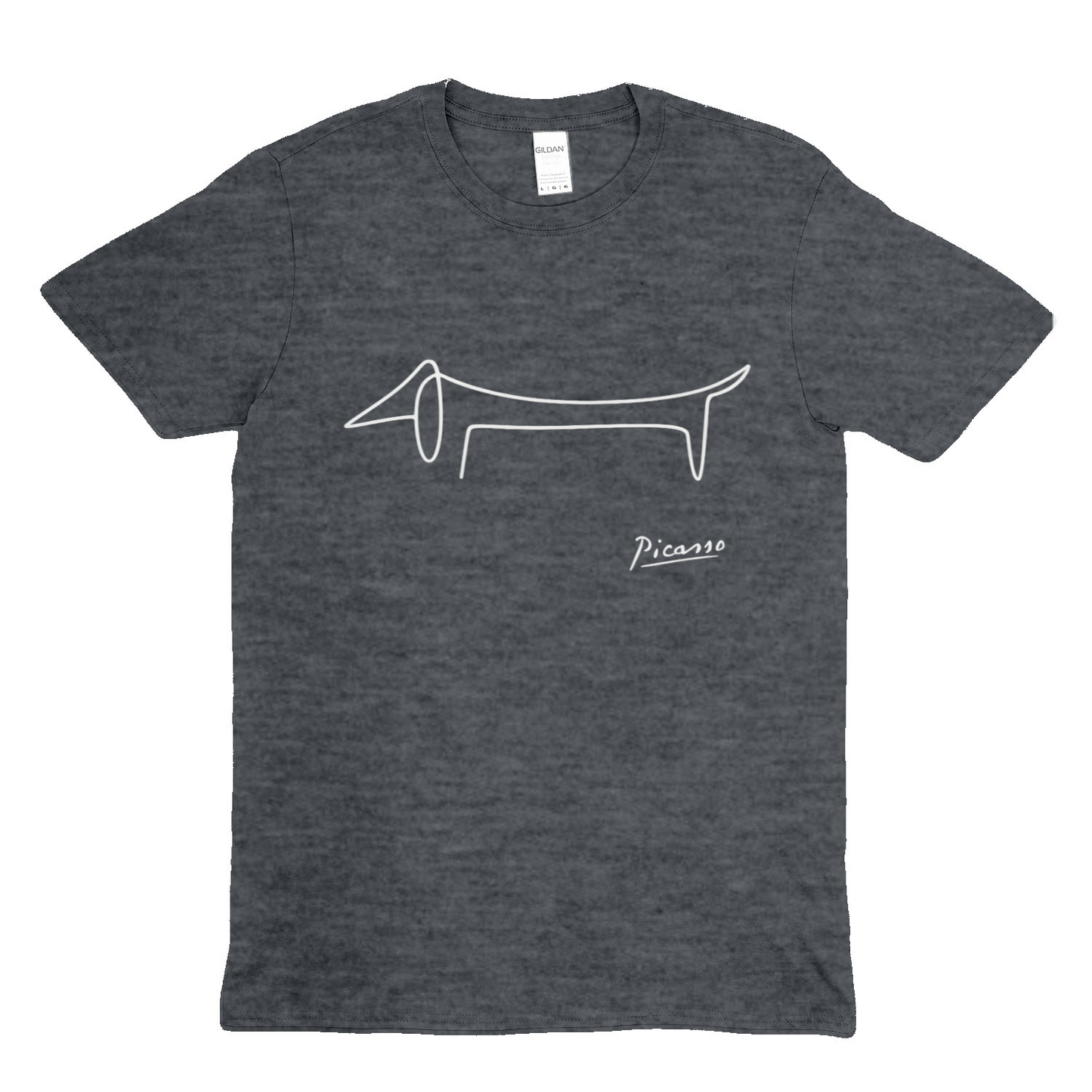 Picasso Dackel T-Shirt – Minimalistische Hundelinie mit Kultfaktor-True Insights