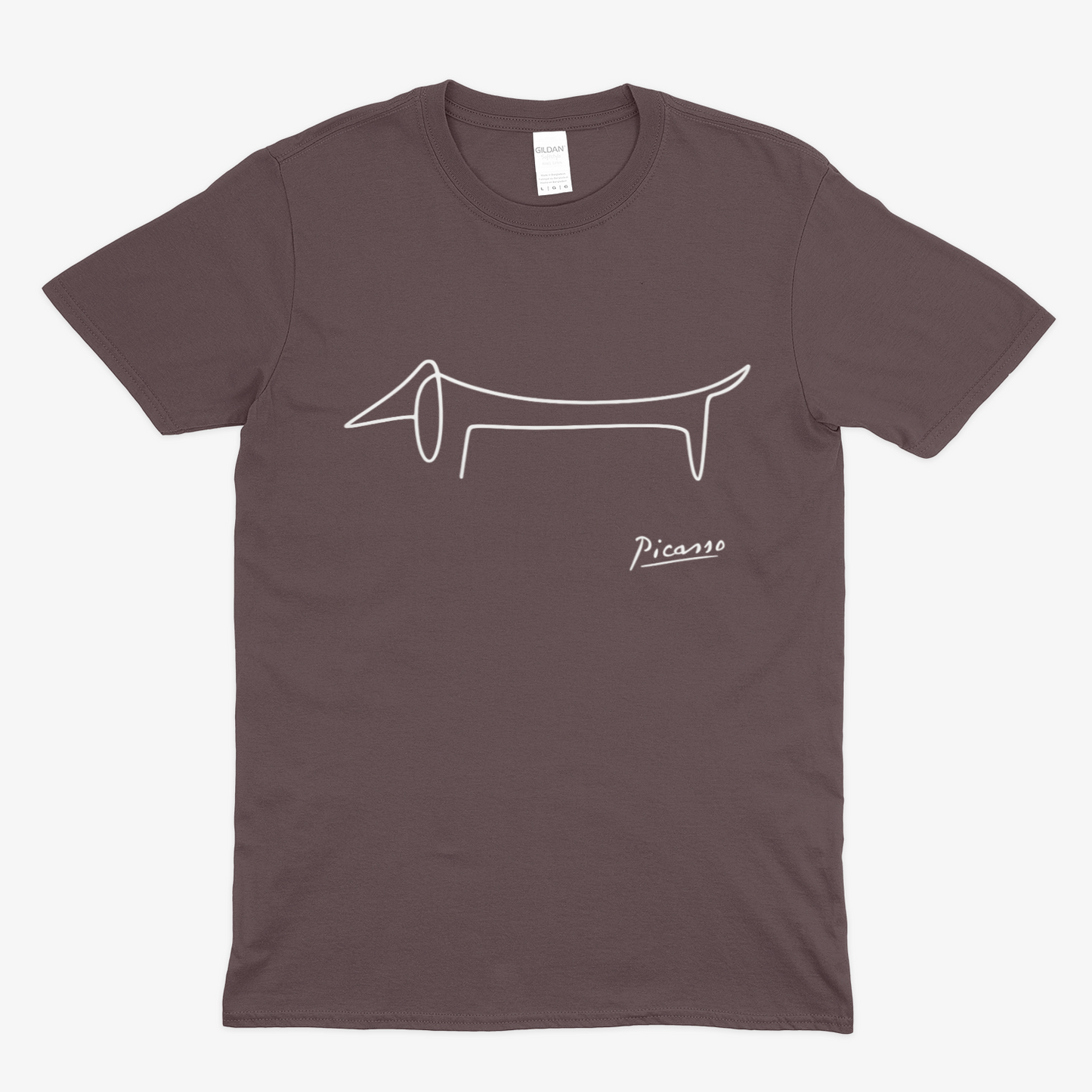 Picasso Dackel T-Shirt – Minimalistische Hundelinie mit Kultfaktor-True Insights