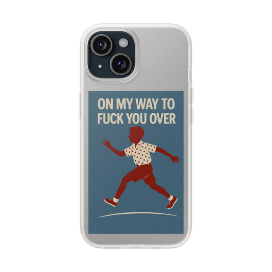 Sarkastische Handyhülle – „On my way to f*ck you over“ | Retro-Rennkind mit Punch-Phone Case-True Insights