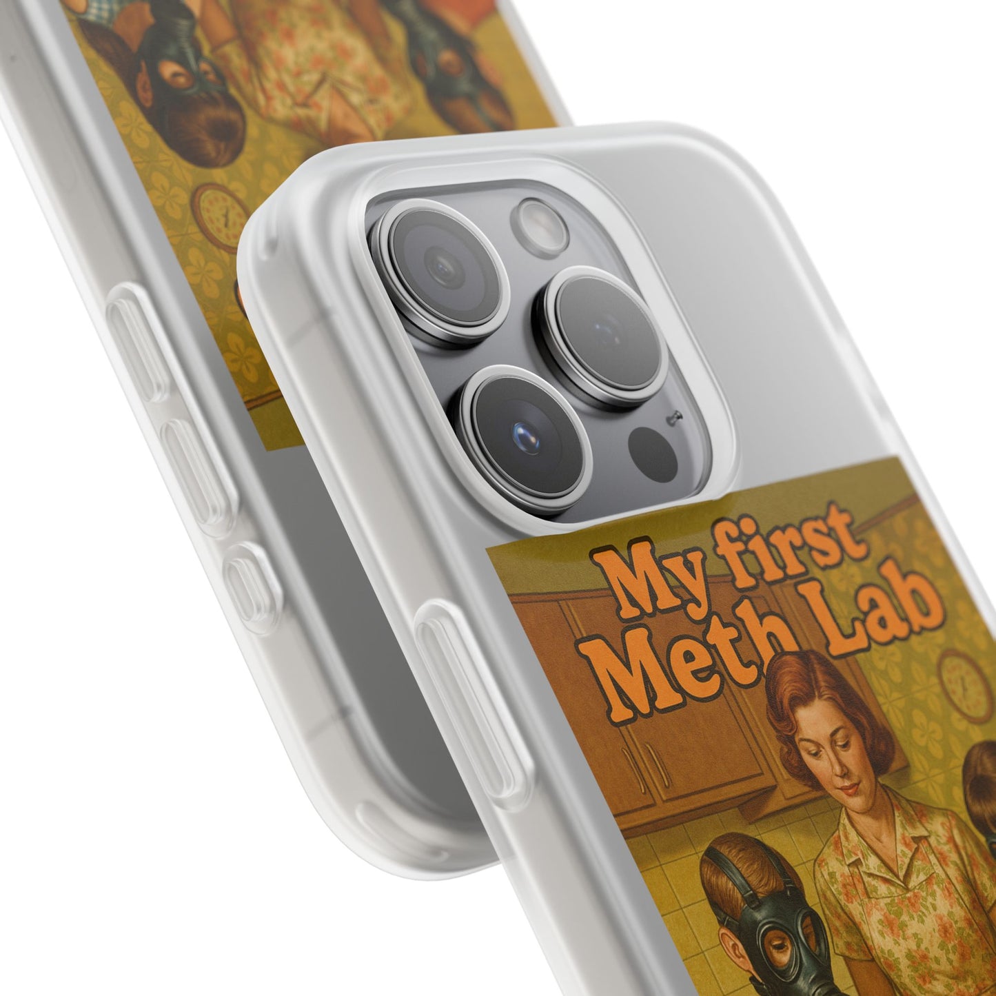 Satirisches Familienmotiv mit Chemie-Charme – stoßfest, kabellos ladbar & herrlich provokant.-Phone Case-True Insights