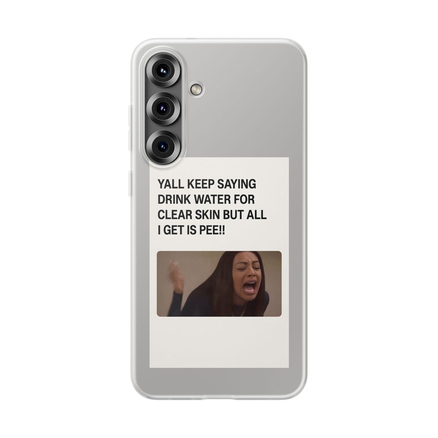 Skincare Meme Handyhülle – „All I Get Is Pee!“ | Selfcare mit Humor-Phone Case-True Insights