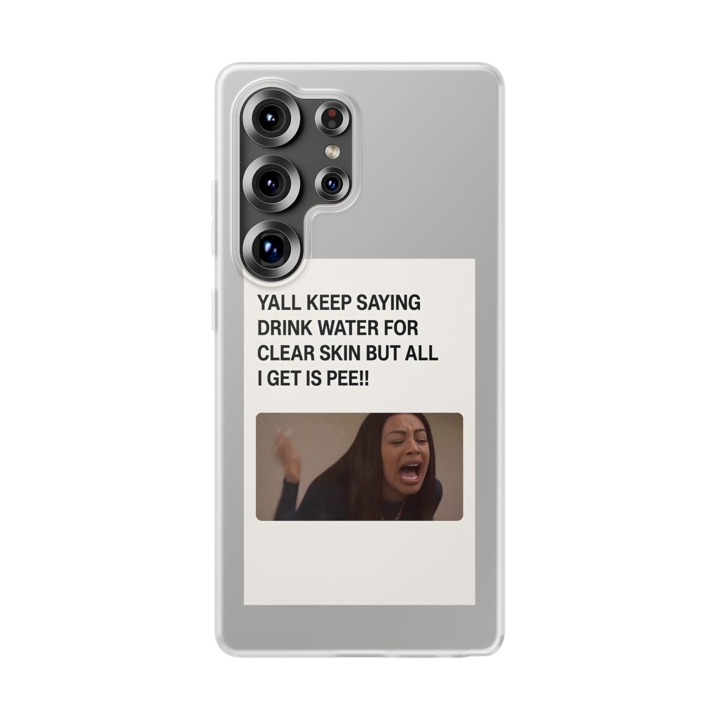 Skincare Meme Handyhülle – „All I Get Is Pee!“ | Selfcare mit Humor-Phone Case-True Insights