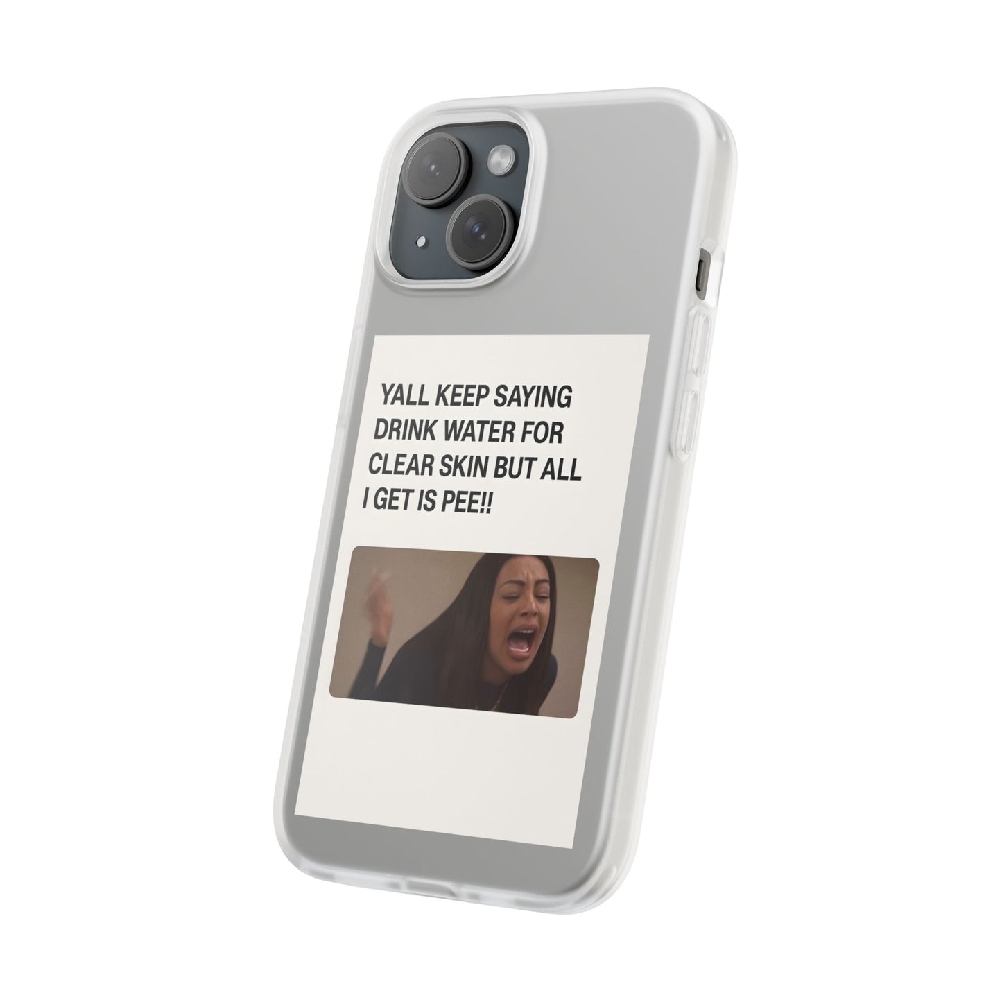 Skincare Meme Handyhülle – „All I Get Is Pee!“ | Selfcare mit Humor-Phone Case-True Insights