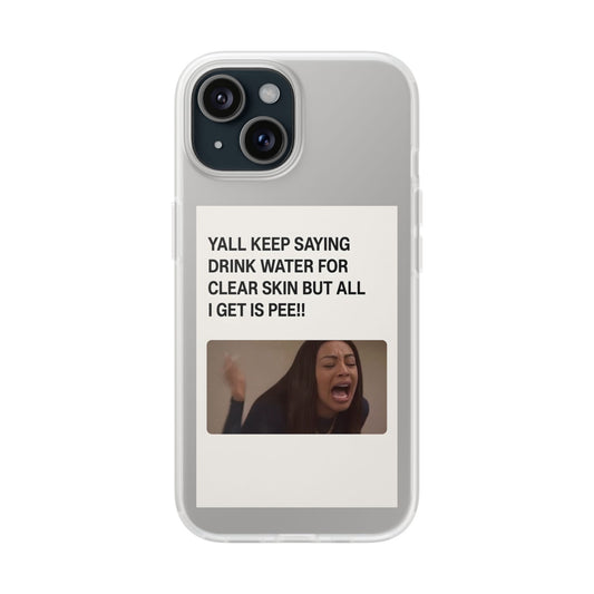 Skincare Meme Handyhülle – „All I Get Is Pee!“ | Selfcare mit Humor-Phone Case-True Insights