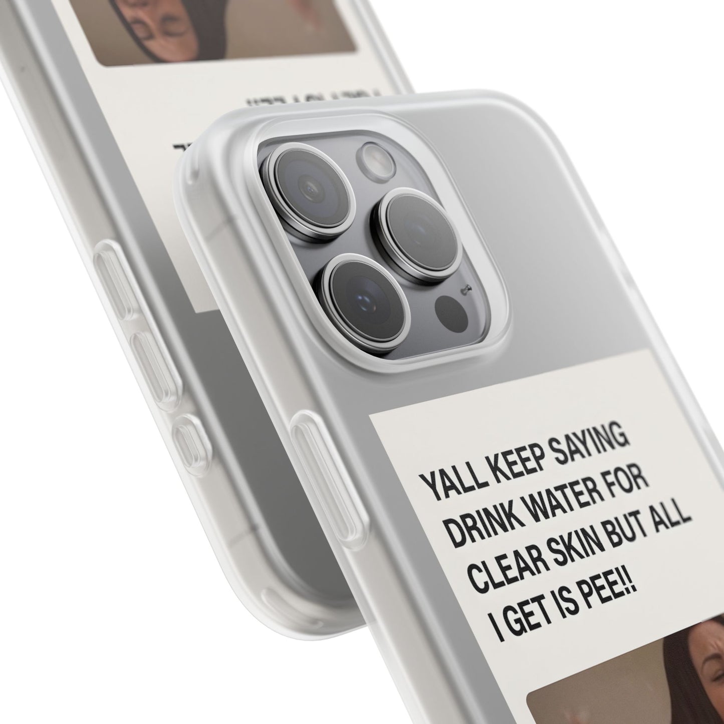 Skincare Meme Handyhülle – „All I Get Is Pee!“ | Selfcare mit Humor-Phone Case-True Insights