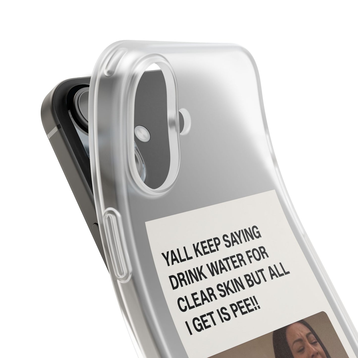 Skincare Meme Handyhülle – „All I Get Is Pee!“ | Selfcare mit Humor-Phone Case-True Insights