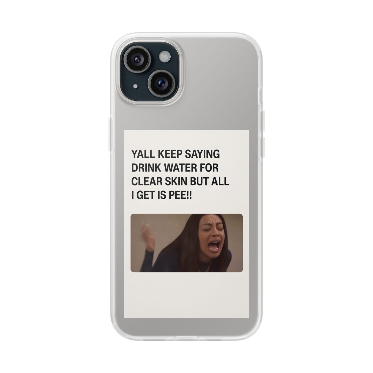 Skincare Meme Handyhülle – „All I Get Is Pee!“ | Selfcare mit Humor-Phone Case-True Insights