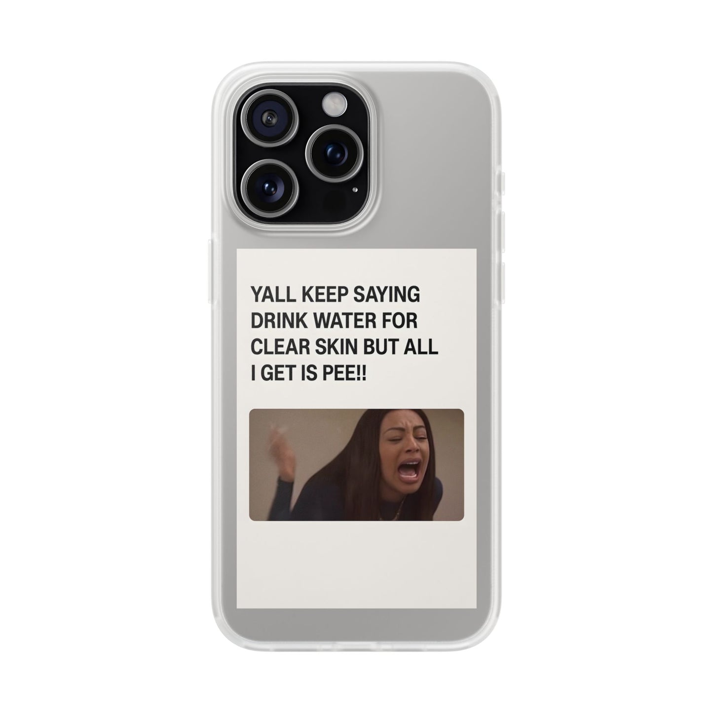 Skincare Meme Handyhülle – „All I Get Is Pee!“ | Selfcare mit Humor-Phone Case-True Insights