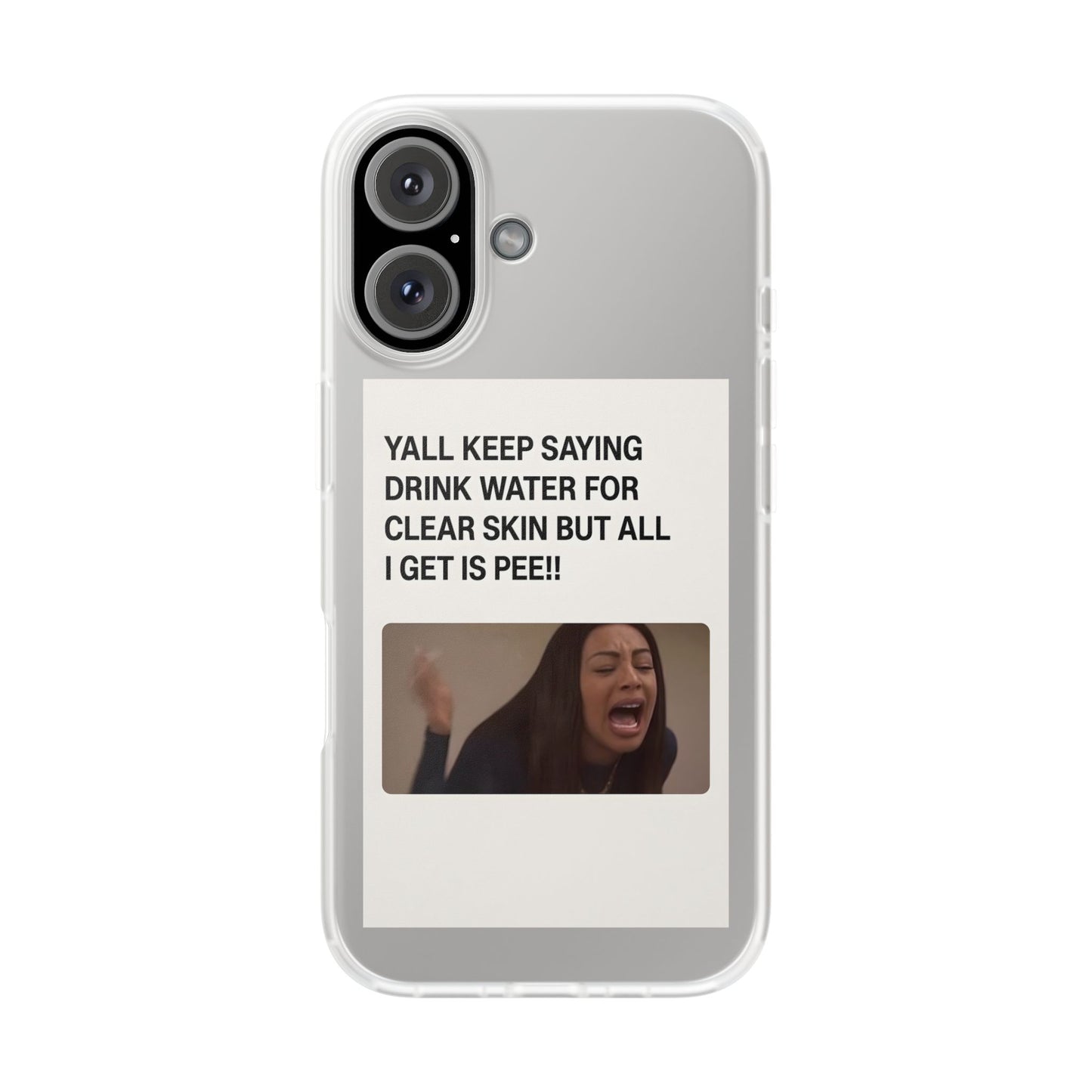 Skincare Meme Handyhülle – „All I Get Is Pee!“ | Selfcare mit Humor-Phone Case-True Insights