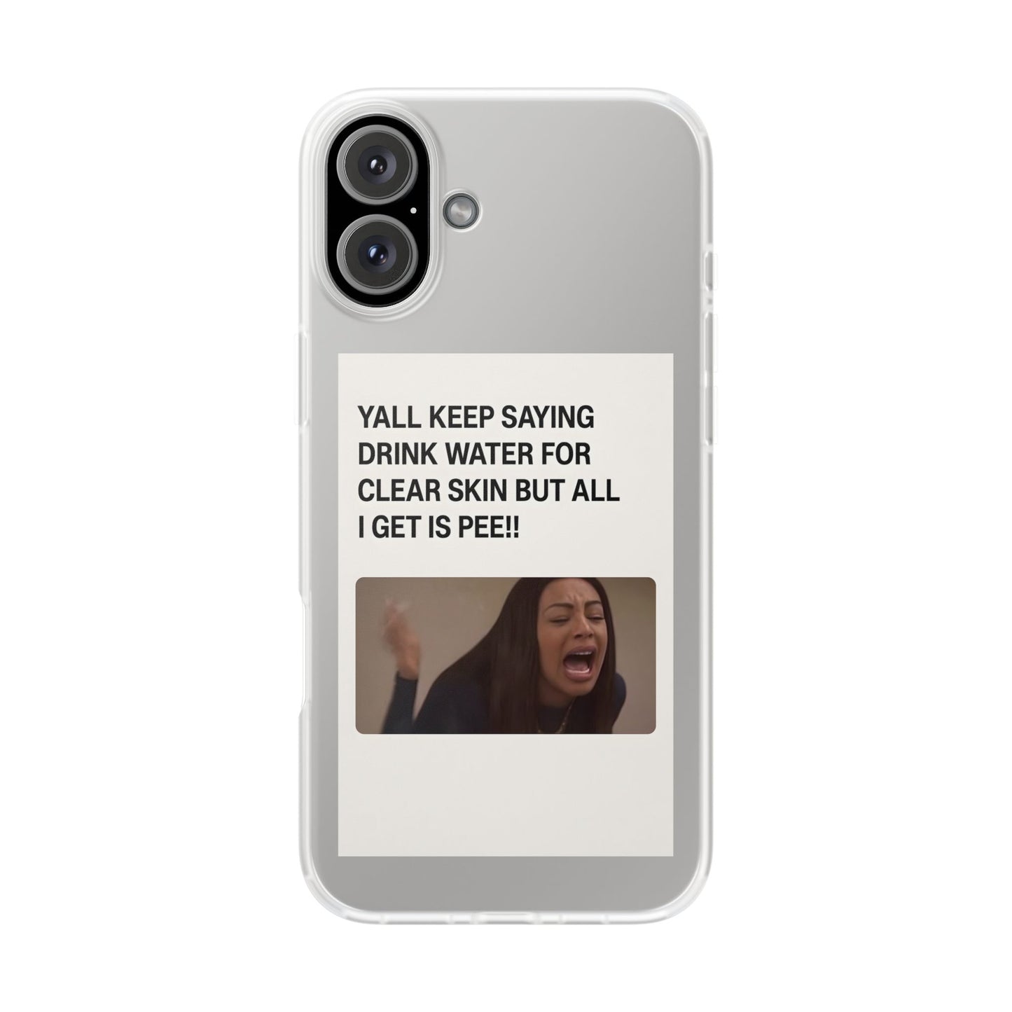 Skincare Meme Handyhülle – „All I Get Is Pee!“ | Selfcare mit Humor-Phone Case-True Insights
