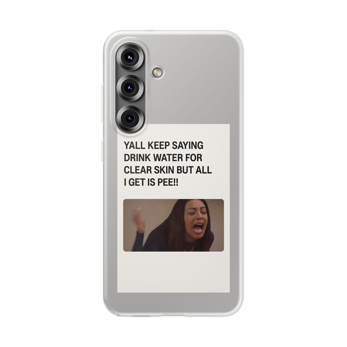 Skincare Meme Handyhülle – „All I Get Is Pee!“ | Selfcare mit Humor-Phone Case-True Insights