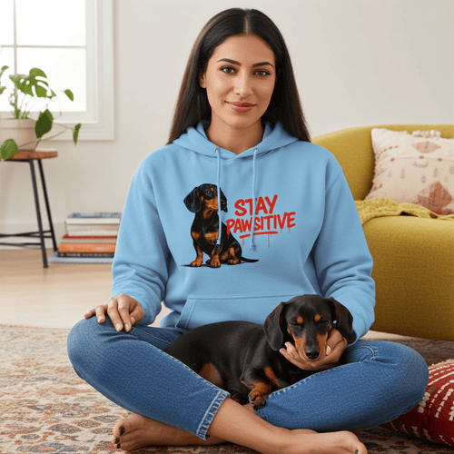 Stay Pawsitive Hoodie – Dackel-Style für positive Vibes-Hoodie-True Insights