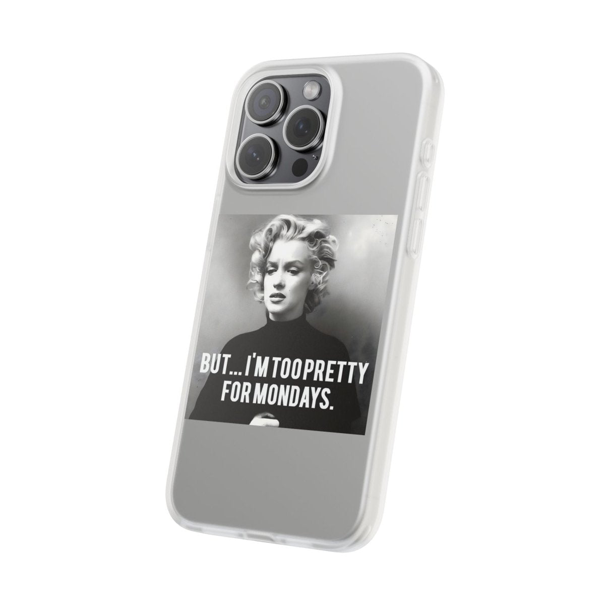 Vintage Motiv – Stylische Retro-Hülle mit ironischem Montags-Statement. Schlank, schützend & kabellos ladbar – für alle, die Montage hassen. | True Insights Design mit Humor
