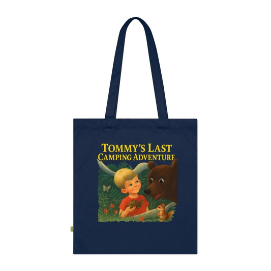 Tommy’s Last Camping Adventure – Schwarzhumor-Tote Bag im Retro-Waldstil-Bags-True Insights