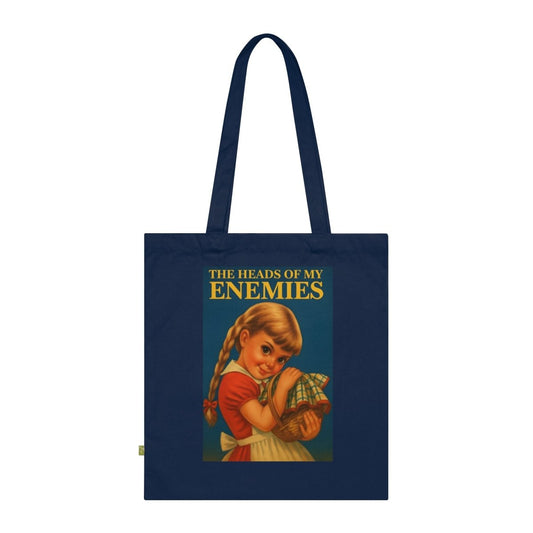 Totebag „The Heads of My Enemies“ – Ironisches Retro-Design mit Biss-Bags-True Insights