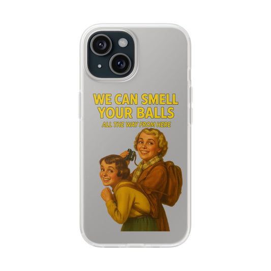 Unauffällig war gestern: Diese Handyhülle riecht den Wahnsinn – Vintage-Design trifft schwarzen Humor.-Phone Case-True Insights