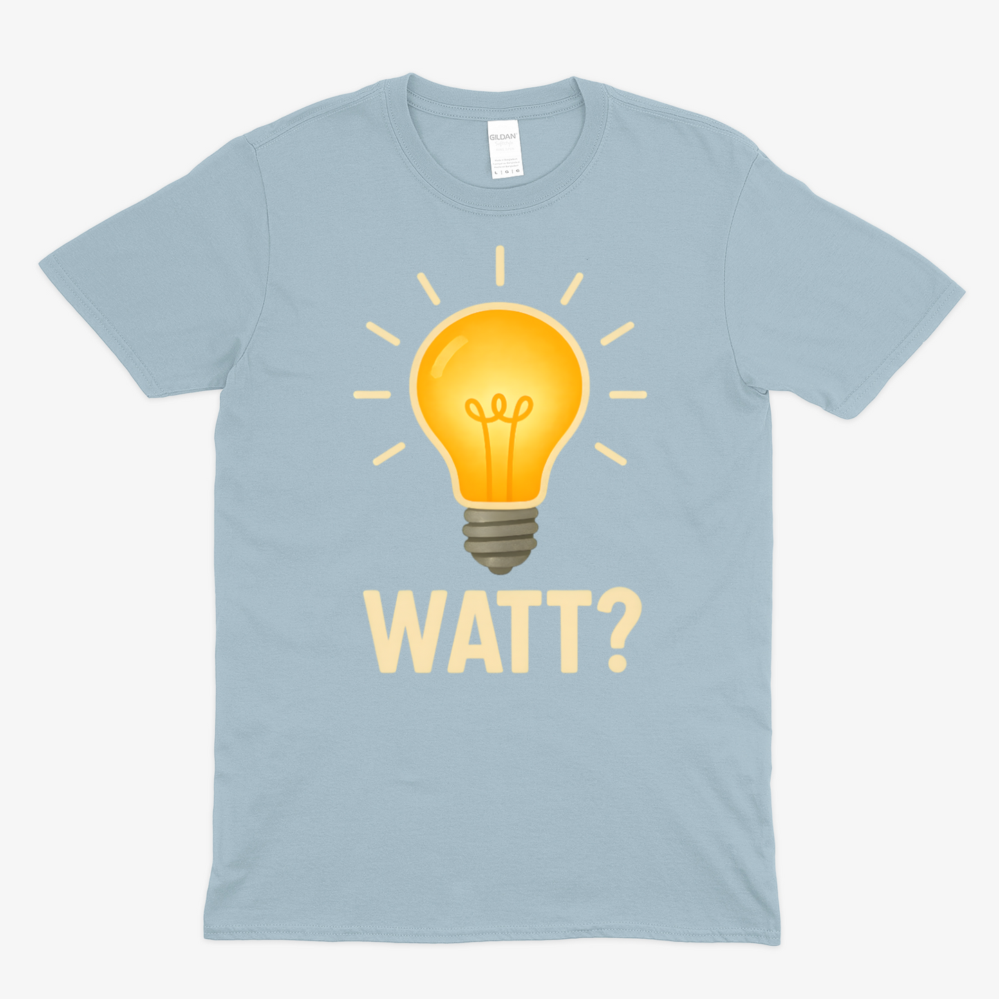 WATT? T-Shirt – Lustiges Glühbirnen-Motiv für Technik-Fans & Freunde des Wortwitzes-T-Shirt-True Insights