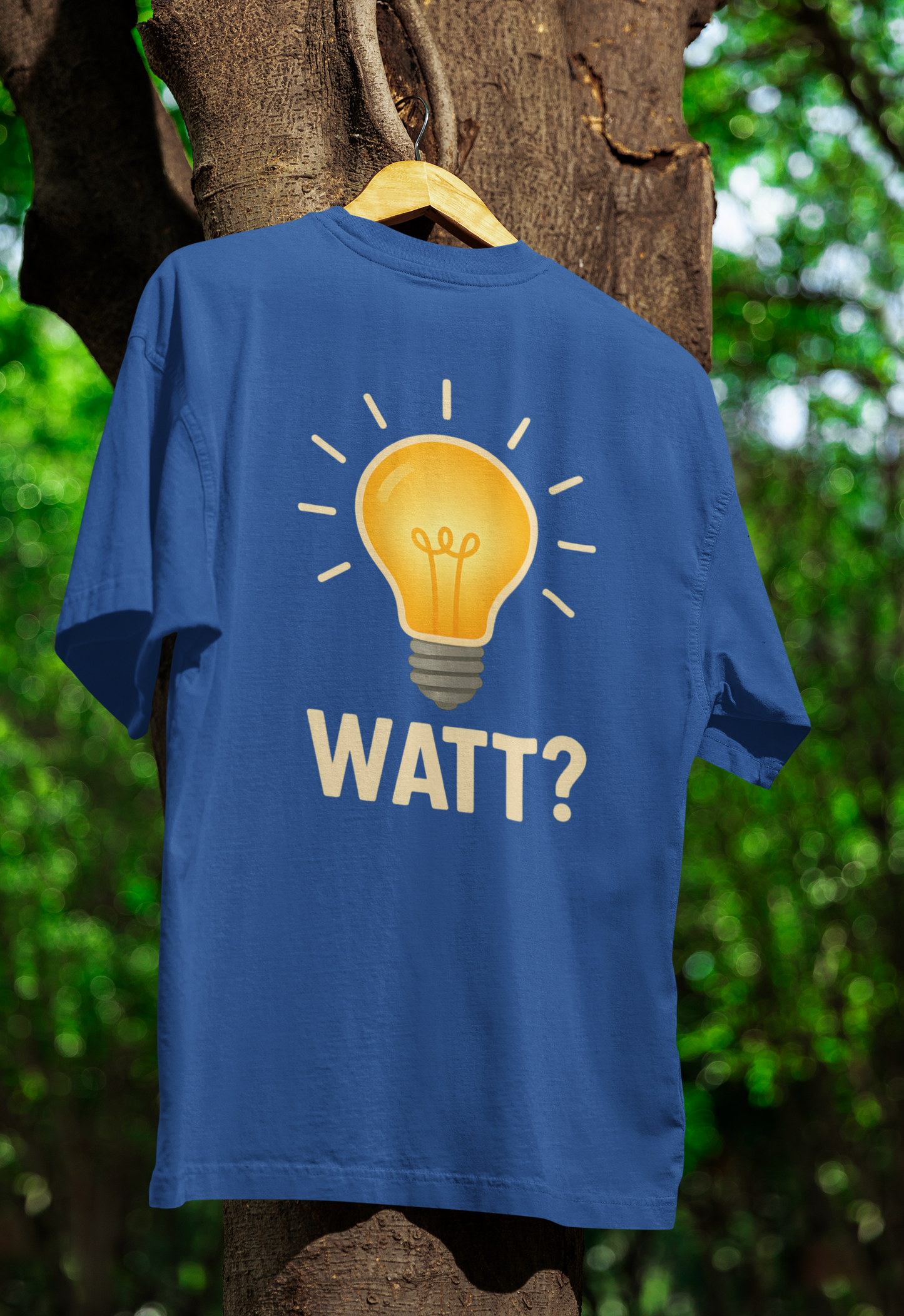 WATT? T-Shirt – Lustiges Glühbirnen-Motiv für Technik-Fans & Freunde des Wortwitzes-T-Shirt-True Insights