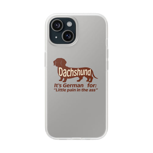 Witzige Dackel-Handyhülle – „Little Pain in the Ass“ – Lustiges Phone Case | True Insights – Bild 2