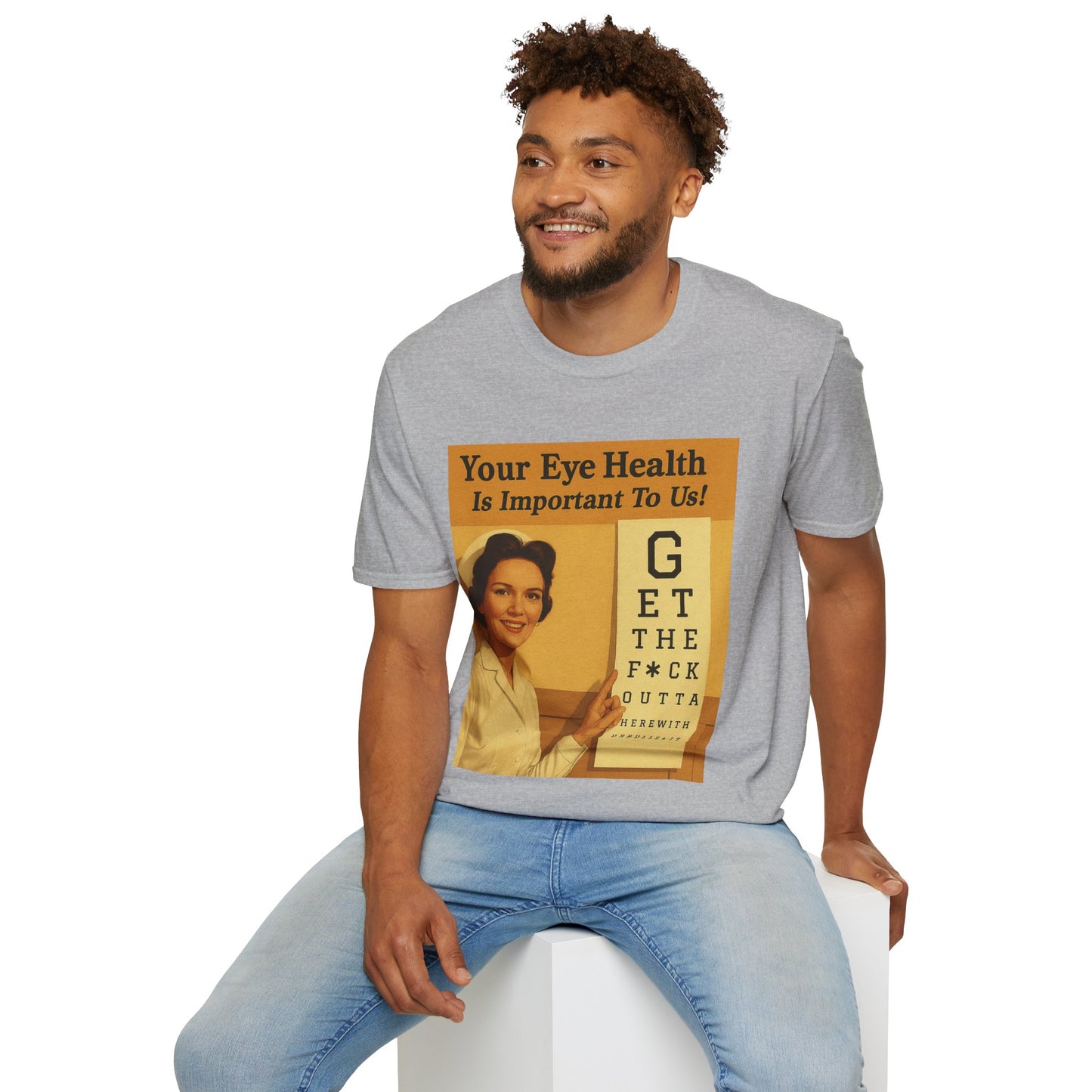 „Your Eye Health Is Important To Us“ – Satirisches T-Shirt im 50s-Style – Freches Satire-Design für mutige Statements | True Insights