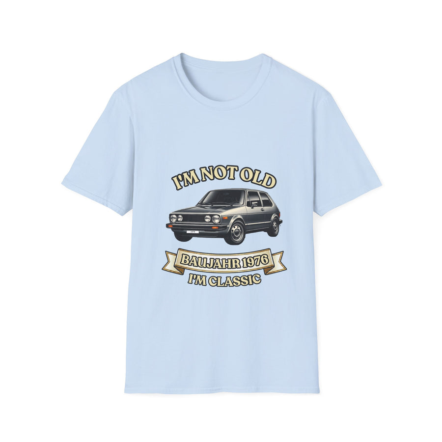 Born in 1976 T-Shirt – 50th Birthday Gift | Classic Car