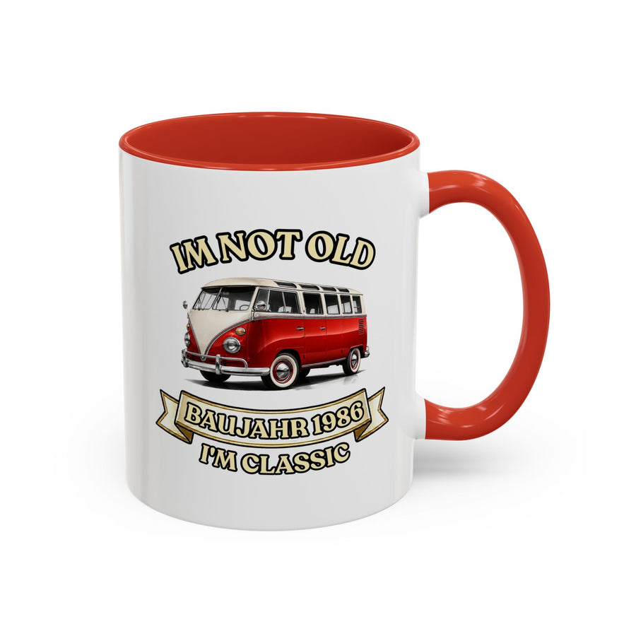Mug Année 1986 - Im Not Old I'm Classic - Bus Rétro Vintage - Cadeau 40 ans Tasse à café Vintage
