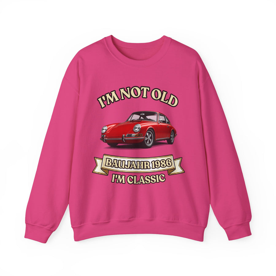 Geschenk zum 40. Geburtstag – Sweatshirt Jahrgang 1986 Porsche 911
