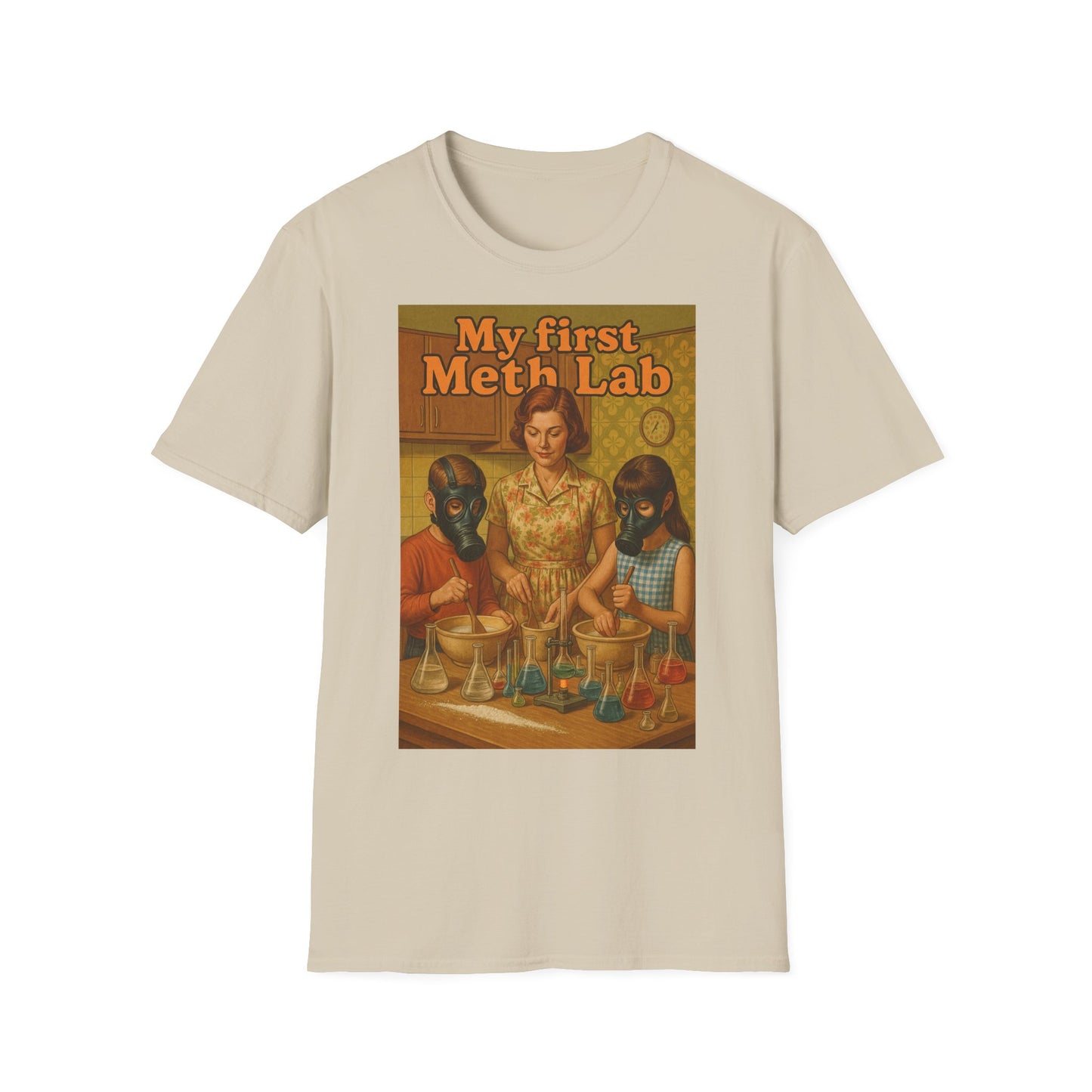 Retro My First Meth Lab T-Shirt - Family Cooking – Freches Satire-Design für mutige Statements | True Insights