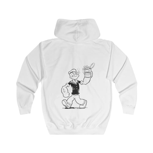 Popeye Épinards Sweat Zippé – Veste à Capuche Rétro Comic pour Fans de Cartoon