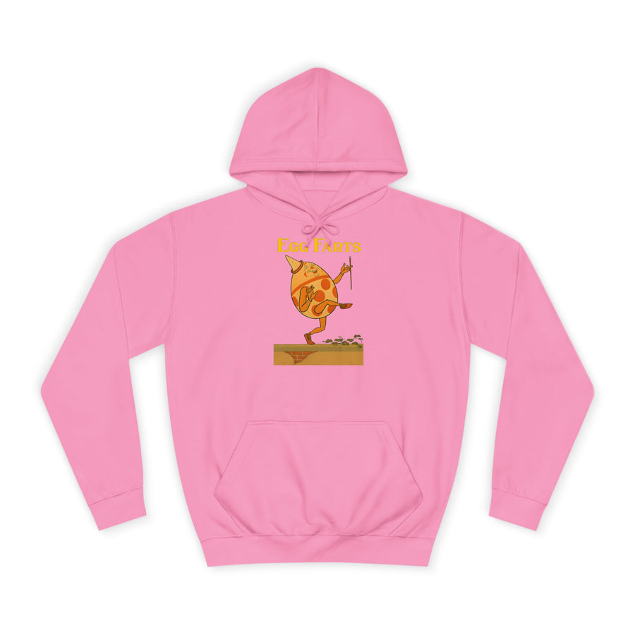 True Insights Egg Farts Hoodie – Surreales Retro-Ei-Motiv in Candyfloss Pink