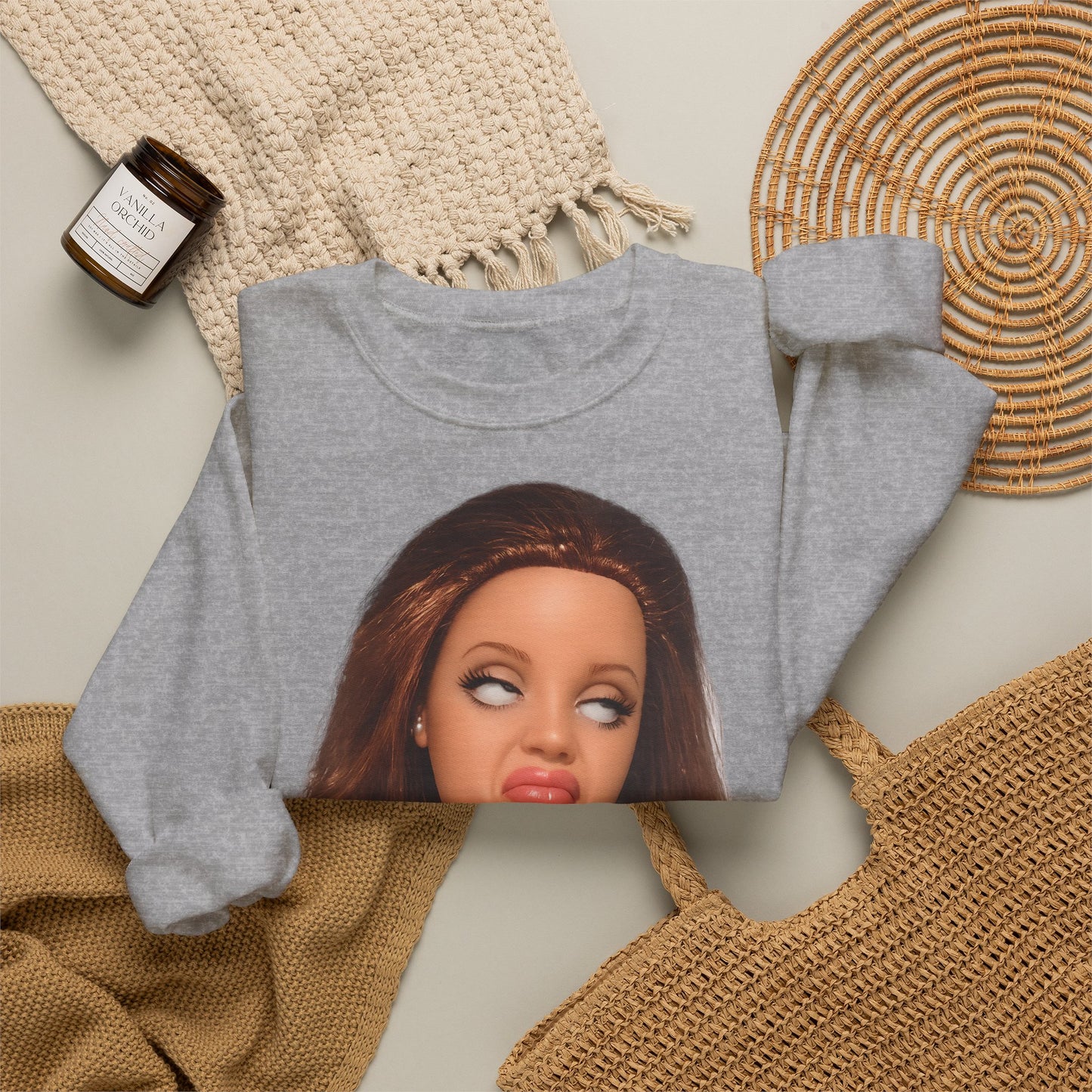 Lustiges Puppen-Gesicht T-Shirt | Genervter Blick Meme Shirt | Ironisches Statement Geschenk für Frauen