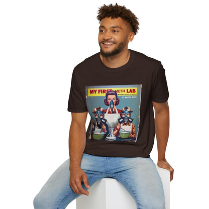 Retro My First Meth Lab T-Shirt - Front Style – Freches Satire-Design für mutige Statements | True Insights