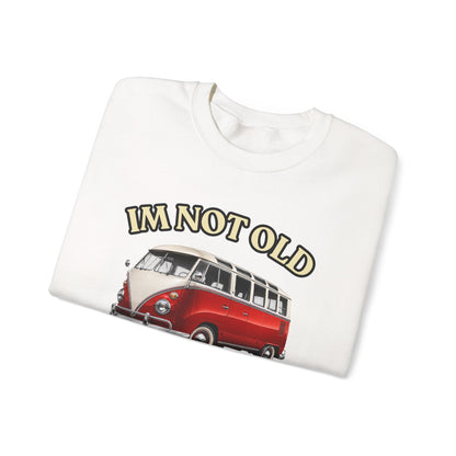 Baujahr 1986 Sweatshirt – Im Not Old I'm Classic – Retro Bulli Bus – 40. Geburtstag Geschenk für Oldtimer Fans