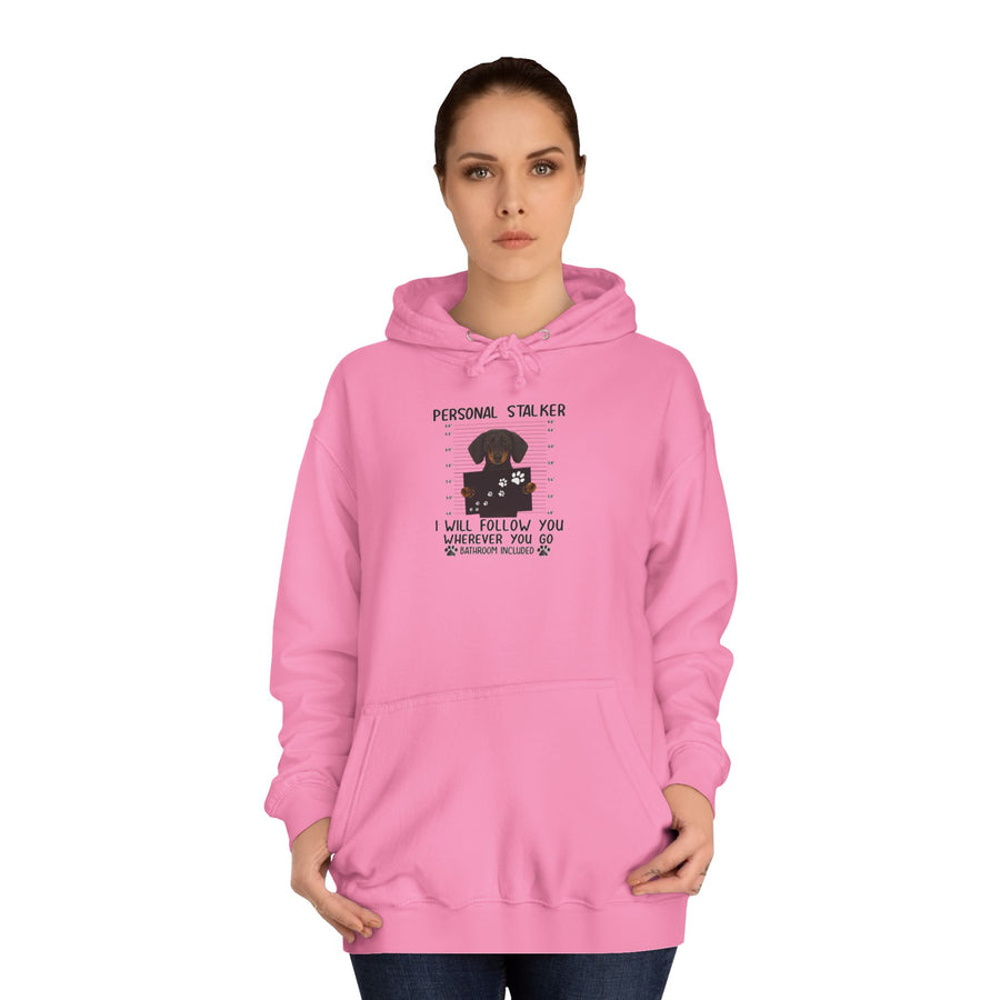 True Insights Dackel Personal Stalker Hoodie – Lustiges Dackel-Motiv – I Will Follow You