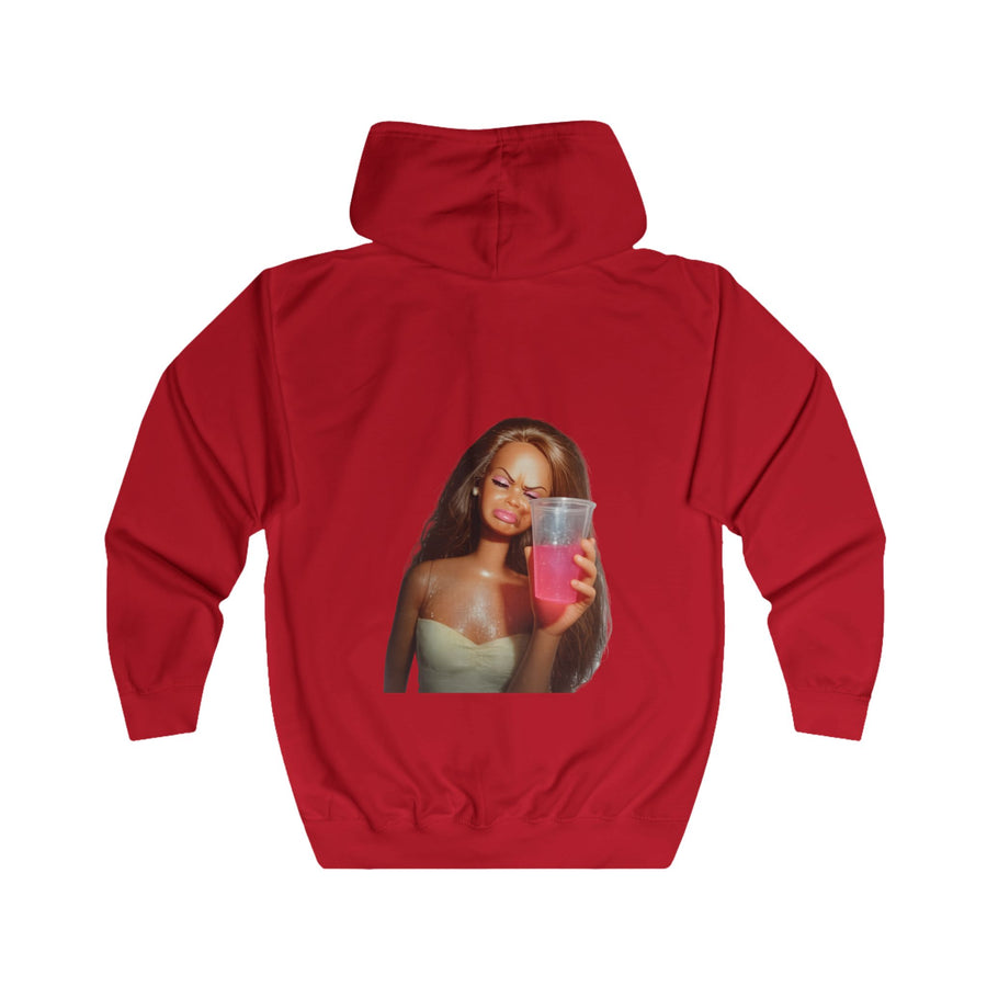 Doll Meme Barbicore Zip Hoodie – Grappige Funny Meme Hoodie met Doll Print voor Vrouwen & Feestfans