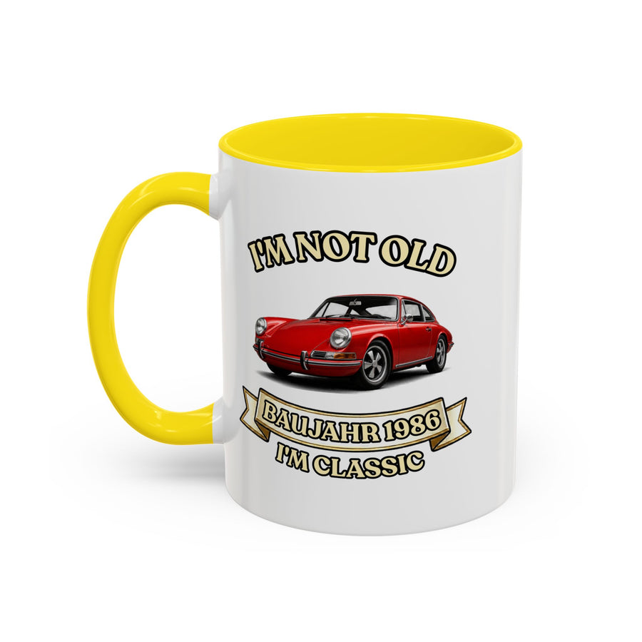 Geschenk zum 40. Geburtstag – Tasse Jahrgang 1986 Porsche 911
