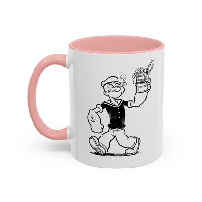 Popeye Spinat Dose Tasse – Comic Kult Kaffeebecher für Fans von Retro-Cartoons & starkem Kaffeegenuss