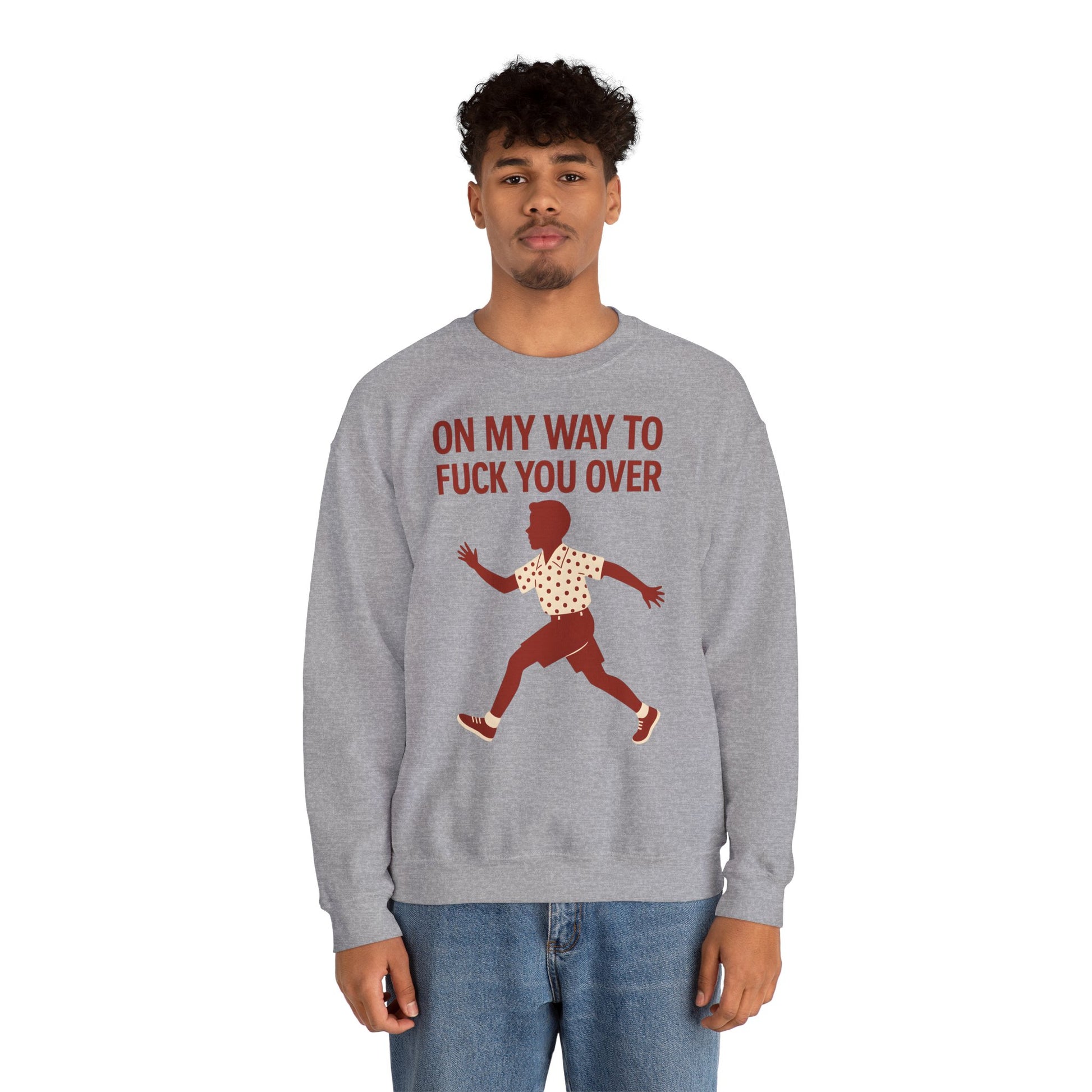 Sweatshirt – I Come to F*** You Over Sweatshirt – Provokantes Statement mit Humor | True Insights Design mit Humor