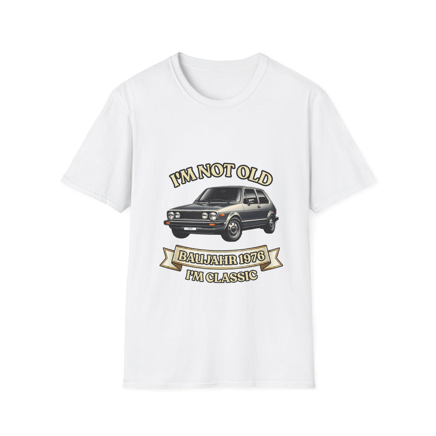 Born in 1976 T-Shirt – 50th Birthday Gift | Classic Car