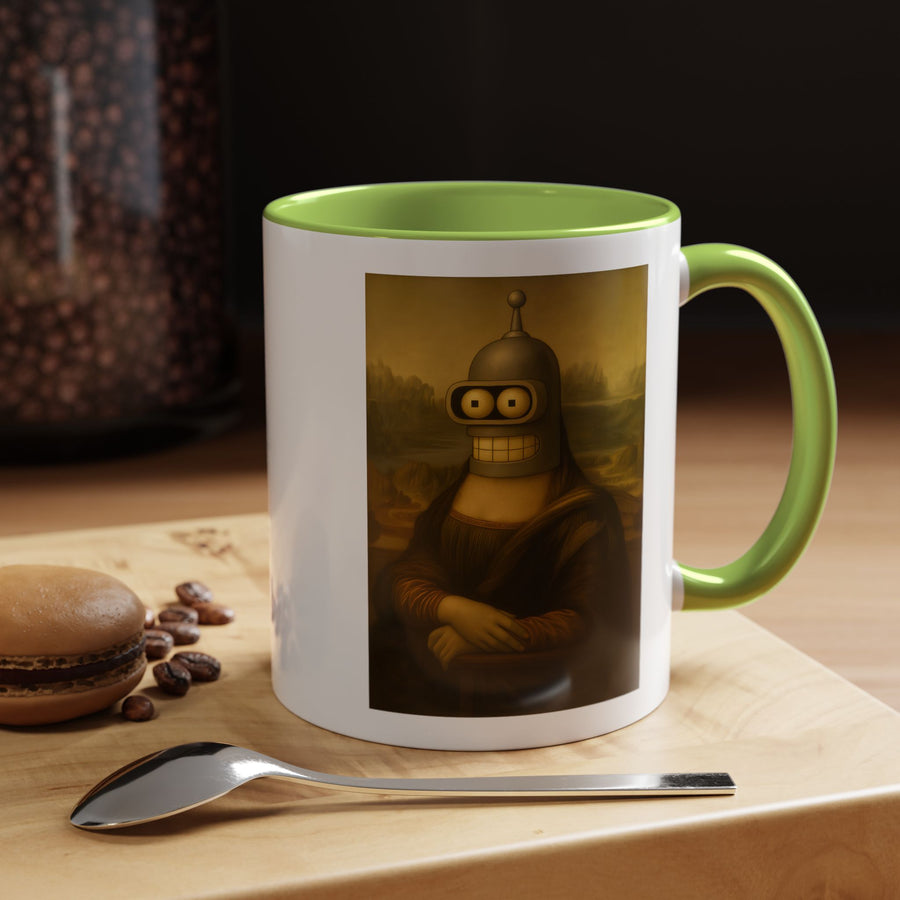 True Insights Tasse Bender Mona Lisa Roboter Design Detailaufnahme