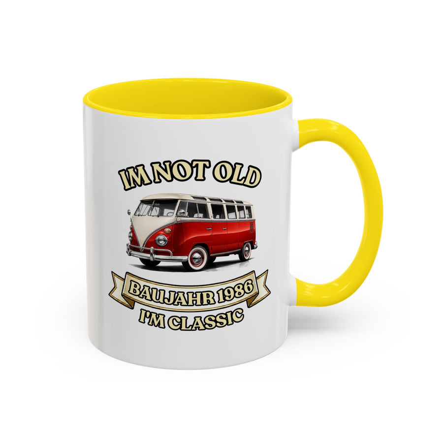 Mug Année 1986 - Im Not Old I'm Classic - Bus Rétro Vintage - Cadeau 40 ans Tasse à café Vintage