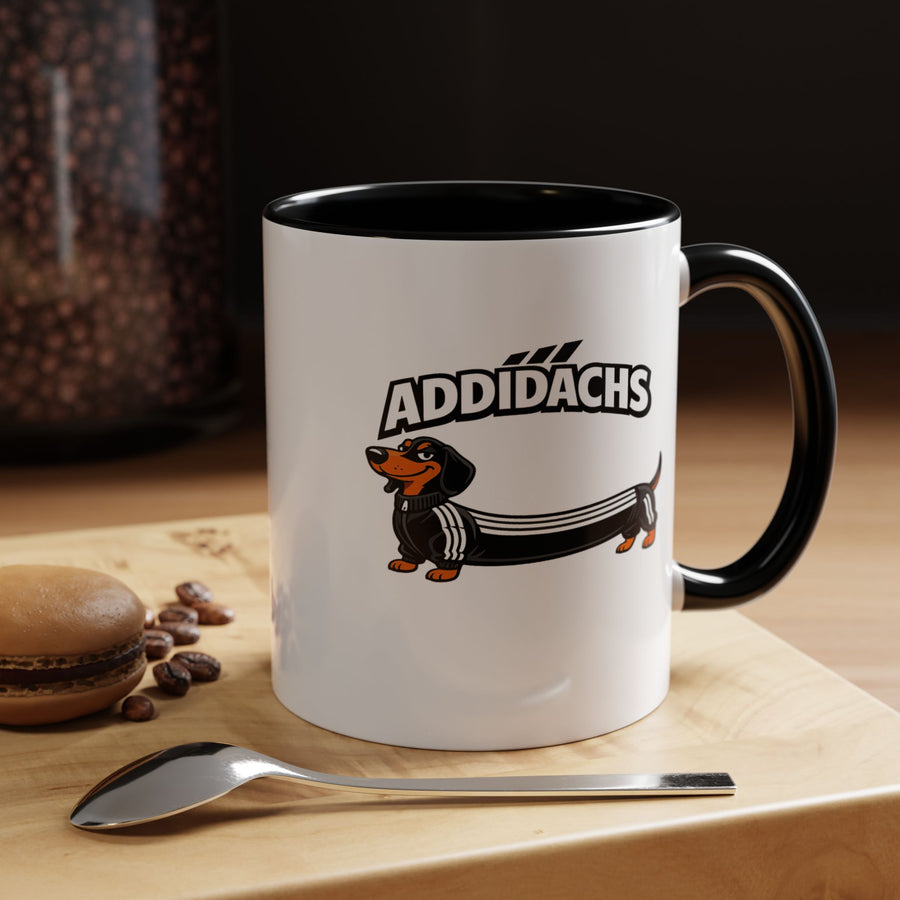 Mug Teckel Rigolo 'ADDIDACHS' - Tasse Chien Sportif pour Amoureux des Teckels