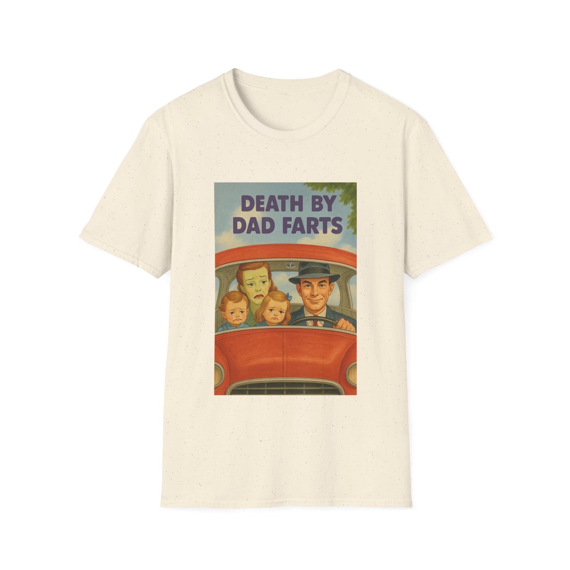 Death by Dad Farts - The retro family drama on your shirt! – Freches Satire-Design für mutige Statements | True Insights